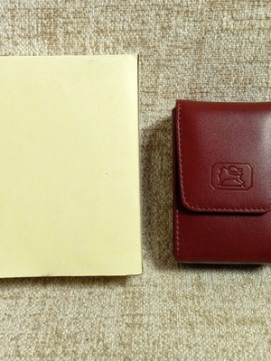 Leather luxury case for cigarette pack new, handmade brown vintage with box