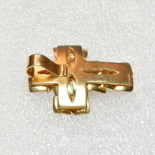 Silver 925 cross gold plated handmade new
