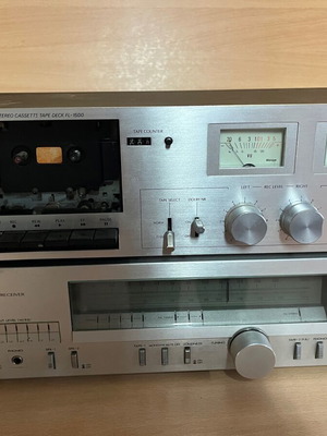 JVC R-S11 receiver and Alpage FL-1500 cassette deck used