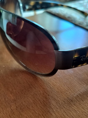 Ray-Ban RB 3350 shield sunglasses, brown gradient lenses