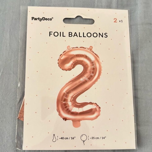 Birthday Number Balloon new, approx. 35 cm inflated