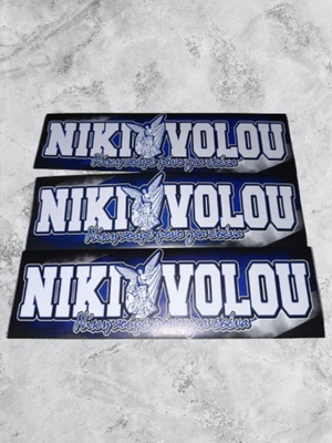 Niki Volou Stickers pack of 3, like new, official replica