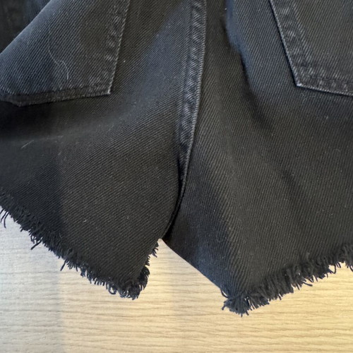 Bershka Black Denim Shorts High Rise Paperbag size S 36 like new