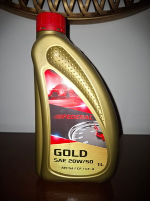 Federal Gold Sae 20W/50 Engine Oil 1lt new