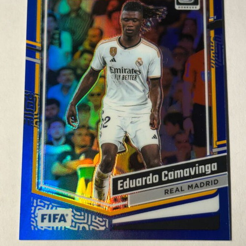 Eduardo Camavinga 2023-24 Panini Donruss Optic Blue card like new