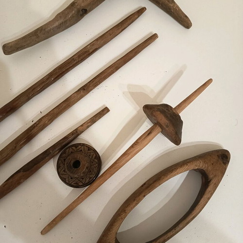 Weaving tools used, vintage