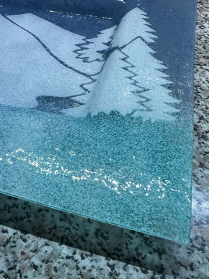 Murano πιατέλα χριστουγεννιάτικη σαν καινούργια σερβιρίσματος