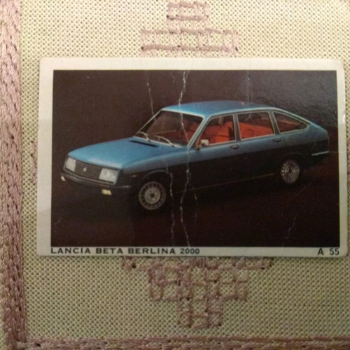 DANDY collectible card Lancia Beta Berlina 2000 used
