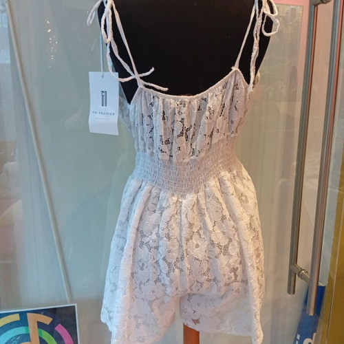 Summer playsuit new with tag, white, sizes S and M