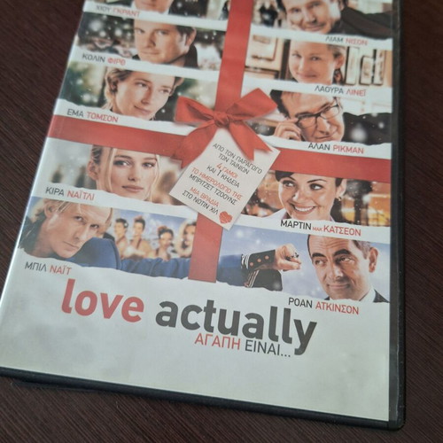 Love Actually DVD used with subtitles, romantic comedy