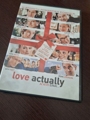 Love Actually DVD used with subtitles, romantic comedy