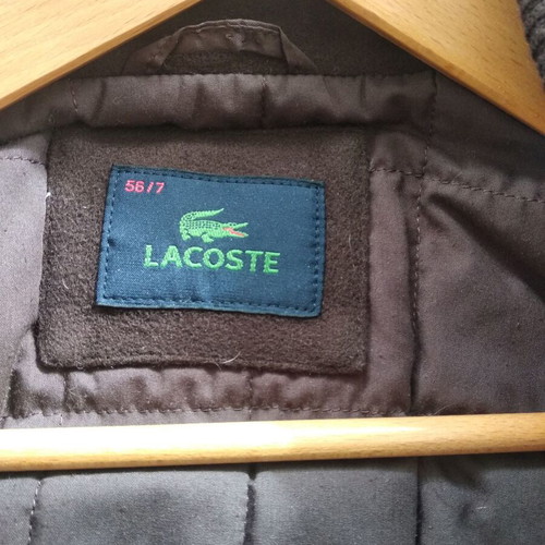 Lacoste jacket brown like new, men's suede XL/XXL
