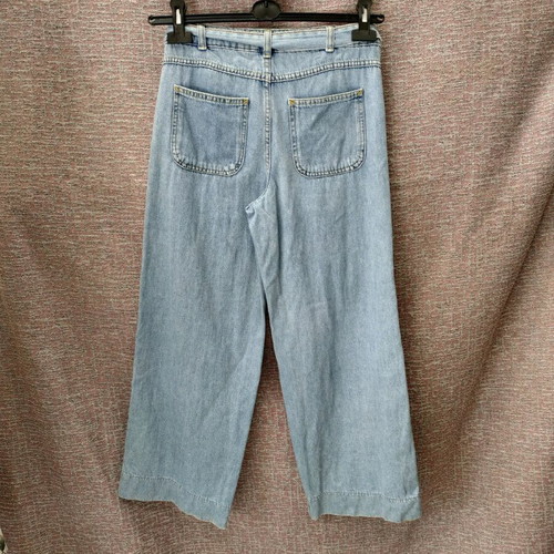 Zara blue denim culottes used, size S