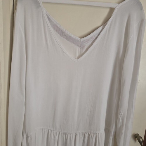 White tunic Anel boho style like new