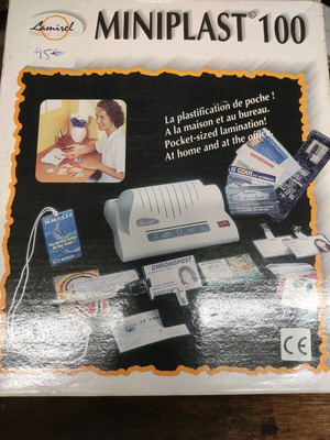 Miniplast 100 laminating machine used for card lamination