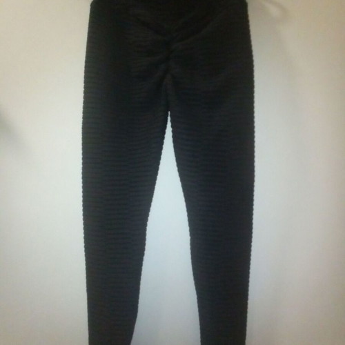 Black textured leggings new, size Small