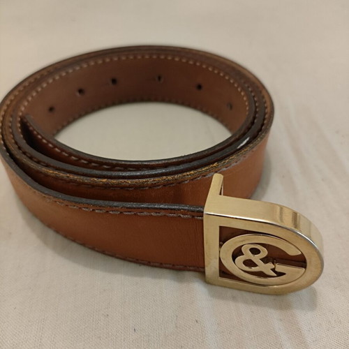Dolce & Gabbana Brown Leather Belt Like New, Size 90