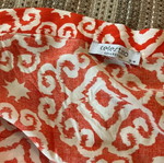 Celestino long skirt like new, cotton, size S-M, white and red