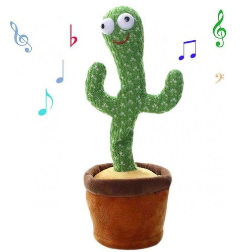 Talking Plush Cactus Rechargeable with Movement 35 cm new for 4+ years