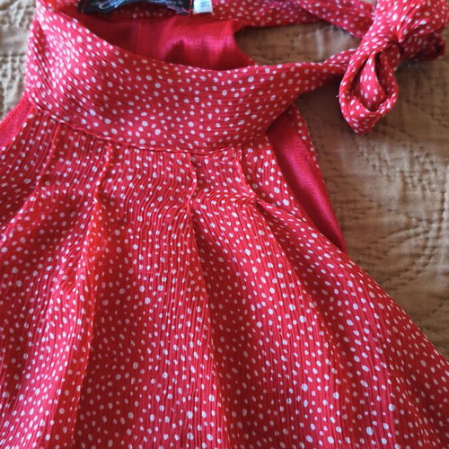 Caipirinha women's red polka dot top like new, size M