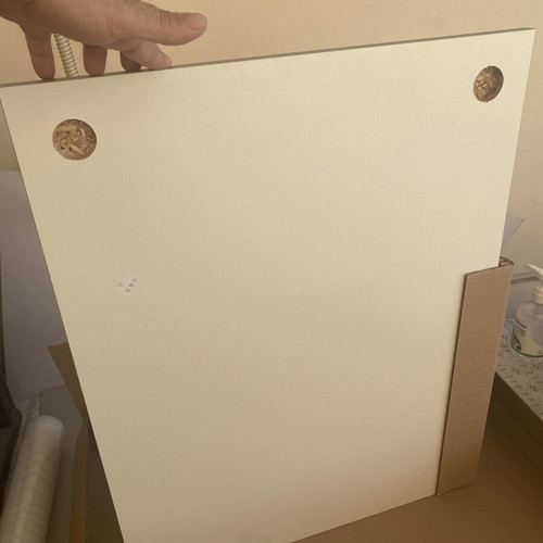 Praktiker bathroom mirror 68×52 cm with LED light, new