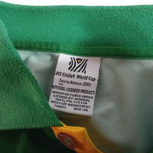 South Africa Cricket 2003 World Cup Admiral Official Jersey new authentic XL