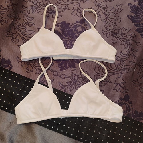 Minerva Teen Triangle Bras like new, cotton, size 65B