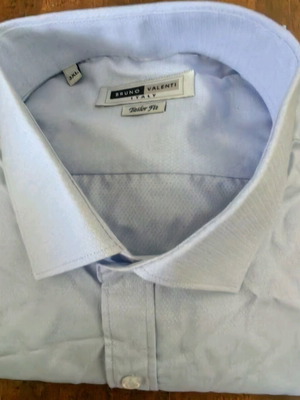Bruno Valenti long-sleeve shirt like new, turquoise, 3XL