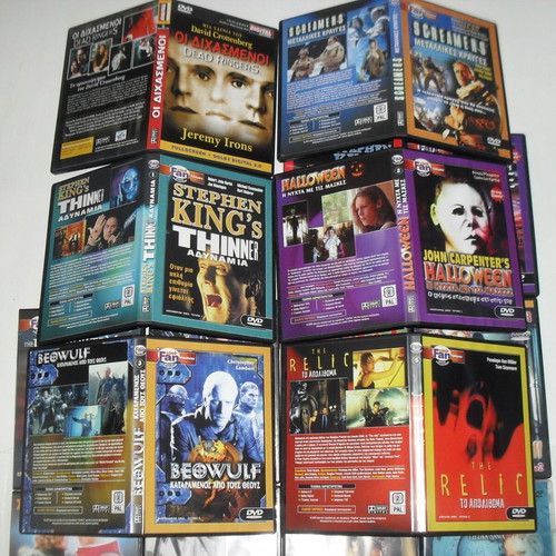DVD Fan collection like new with Greek subtitles, pack of 16