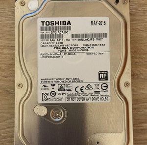 1 tera HDD 100% υγεία  TOSHIBA DT01ACA100