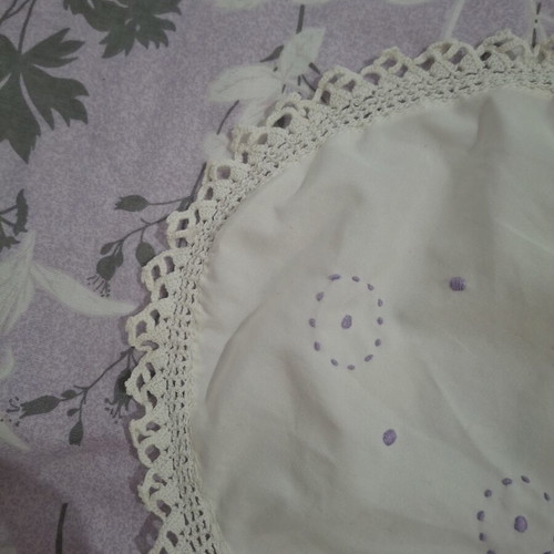 Handmade embroidered table runner