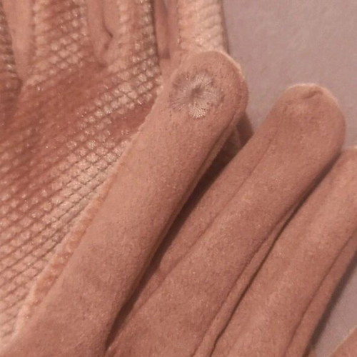 Camel suede gloves like new