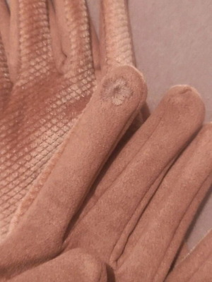 Camel suede gloves like new