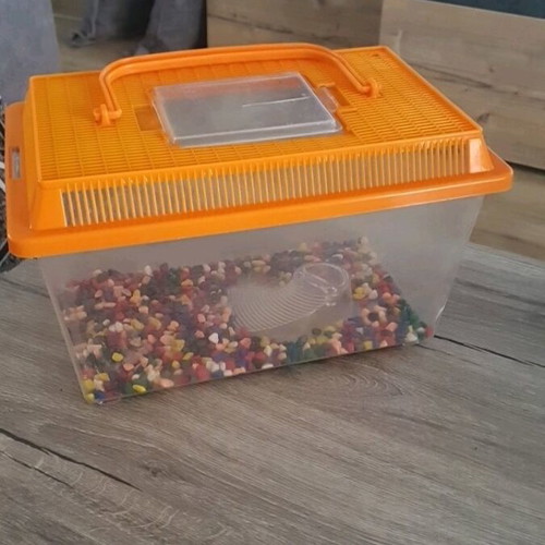 Fish bowl like new, plastic, 28x18cm