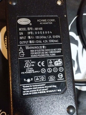 Achme Corp. AM149B Laptop AC Adapter like new