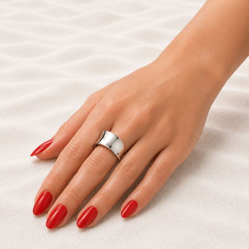 Ring made of stainless steel new, silver color