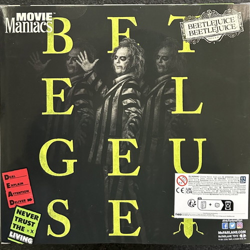 Beetlejuice 4-Pack 6” Movie Maniacs Limited Edition McFarlane 2025 new
