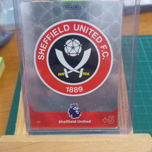 Sheffield United badge PL 2024 Adrenalyn card like new