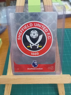 Sheffield United badge PL 2024 Adrenalyn card like new