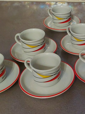 Coffee cups like new, German porcelain NIDA
