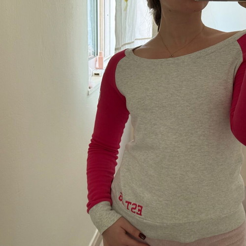 Bodytalk Long-Sleeve Shirt Used, Red Gray, Size S