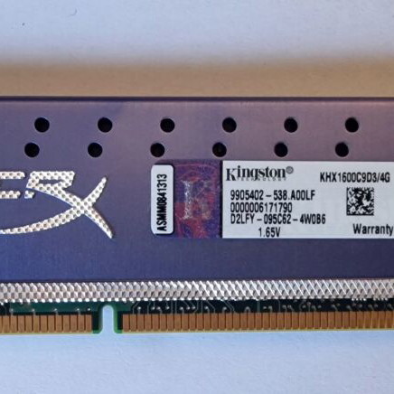 Kingston HyperX Genesis 4GB DDR3 1600MHz CL9 Single RAM DIMM used