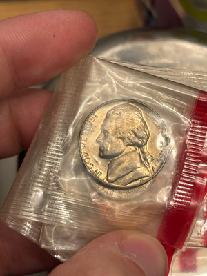USA Jefferson Nickel 1969 with D mint mark and full steps mint condition