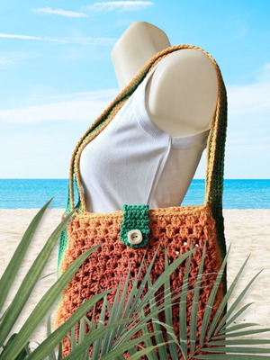 Handmade Cotton Beach Shoulder Bag Colorful New