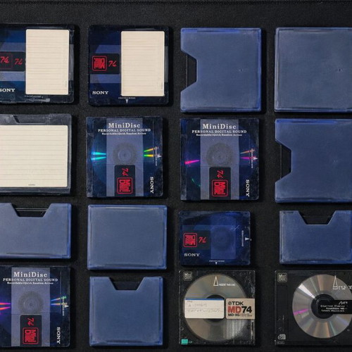 MiniDisc MD 74 minutes used, pack of 14 with cases
