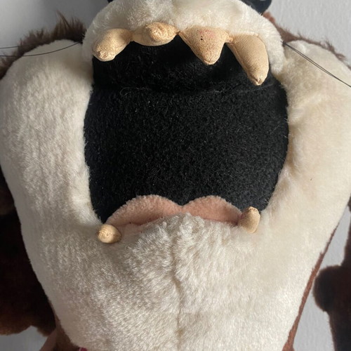 Taz Tasmanian Devil plush toy 1995 vintage used, WB Studio Store Looney Tunes