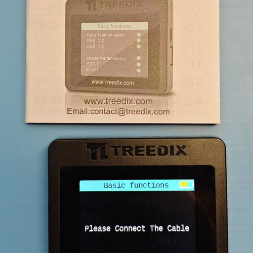Treedix USB Cable Tester 2.4-Inch Color Display, New