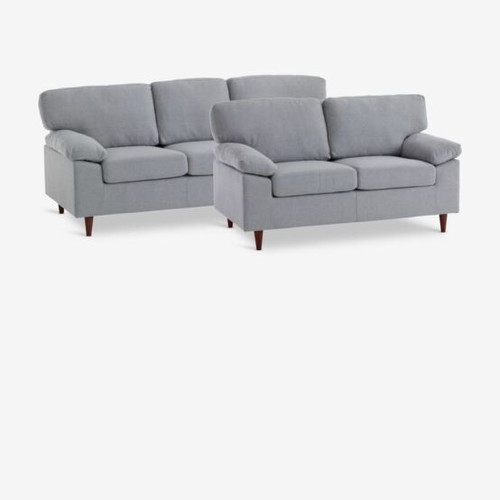 JYSK Gedved 2-seater and 3-seater sofa set, light grey