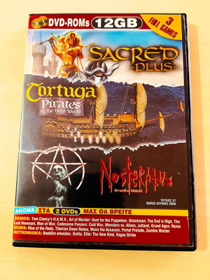 PC Game Sacred Plus Tortuga Pirates Nosferatus like new, 3 in 1