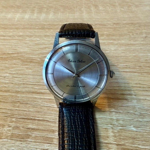 Citizen Deluxe Vintage wristwatch like new with new leather strap